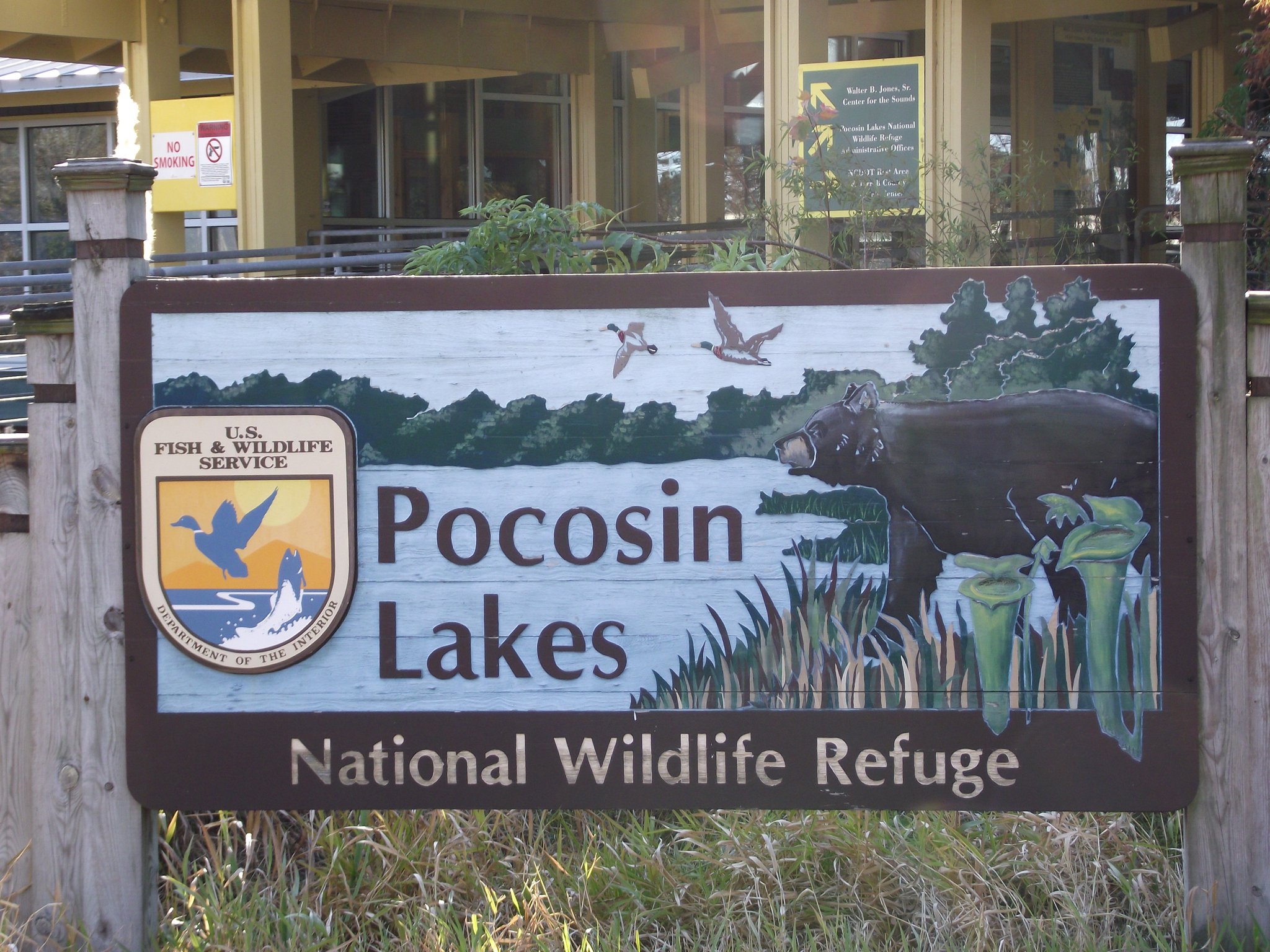 Pocosin Lakes sign