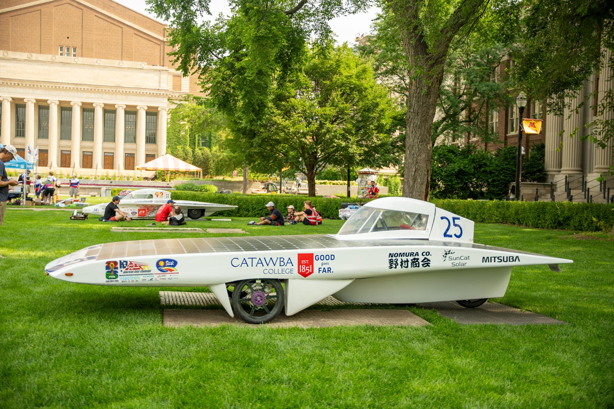 Catawba's Solar Race Car on display