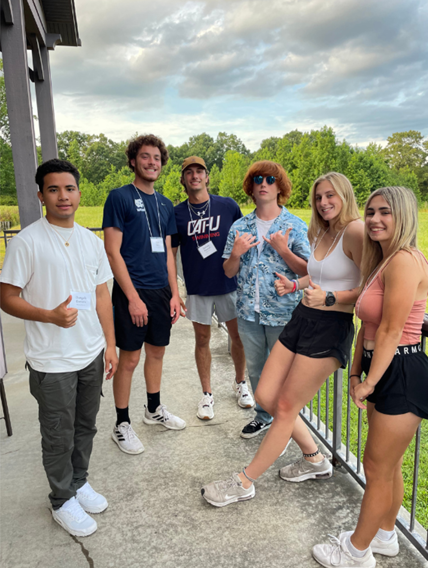 Catawba Students at Freshman Retreat