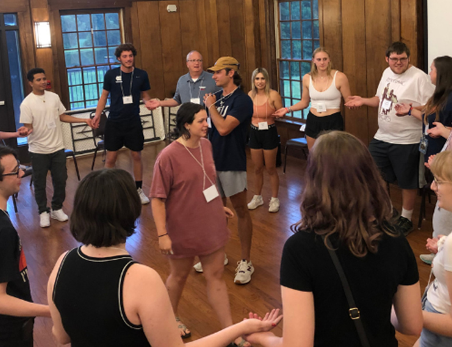 Catawba Students at Freshman Retreat