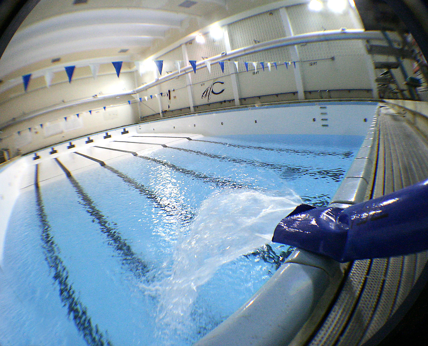 Filling up Johnson Pool with Geothermal water