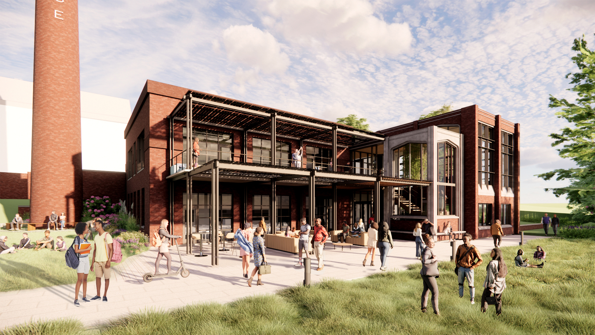 Rendering of Smokestack Renovation