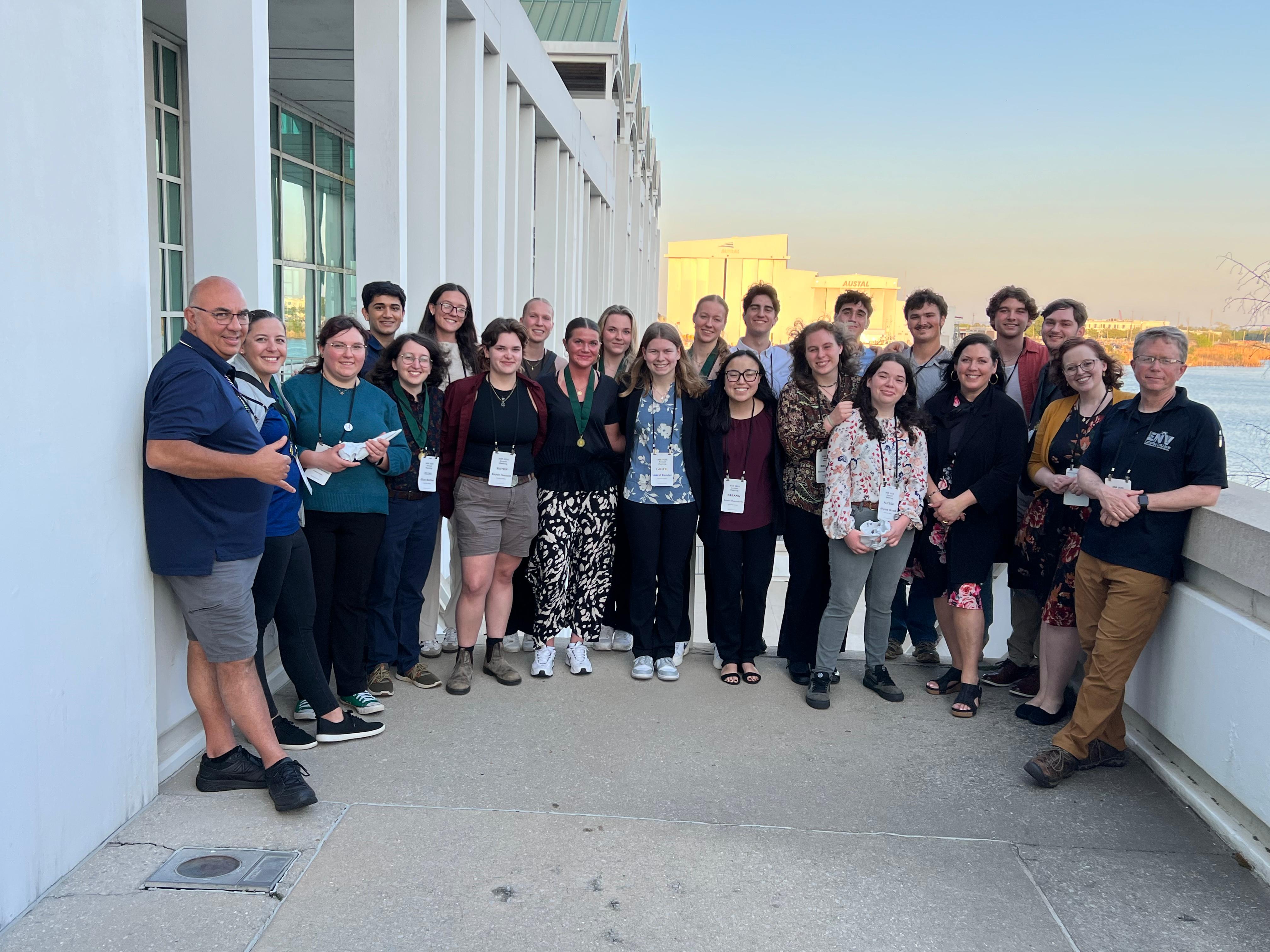 Catawba students & faculty pose at the 2026 ASB Meeting