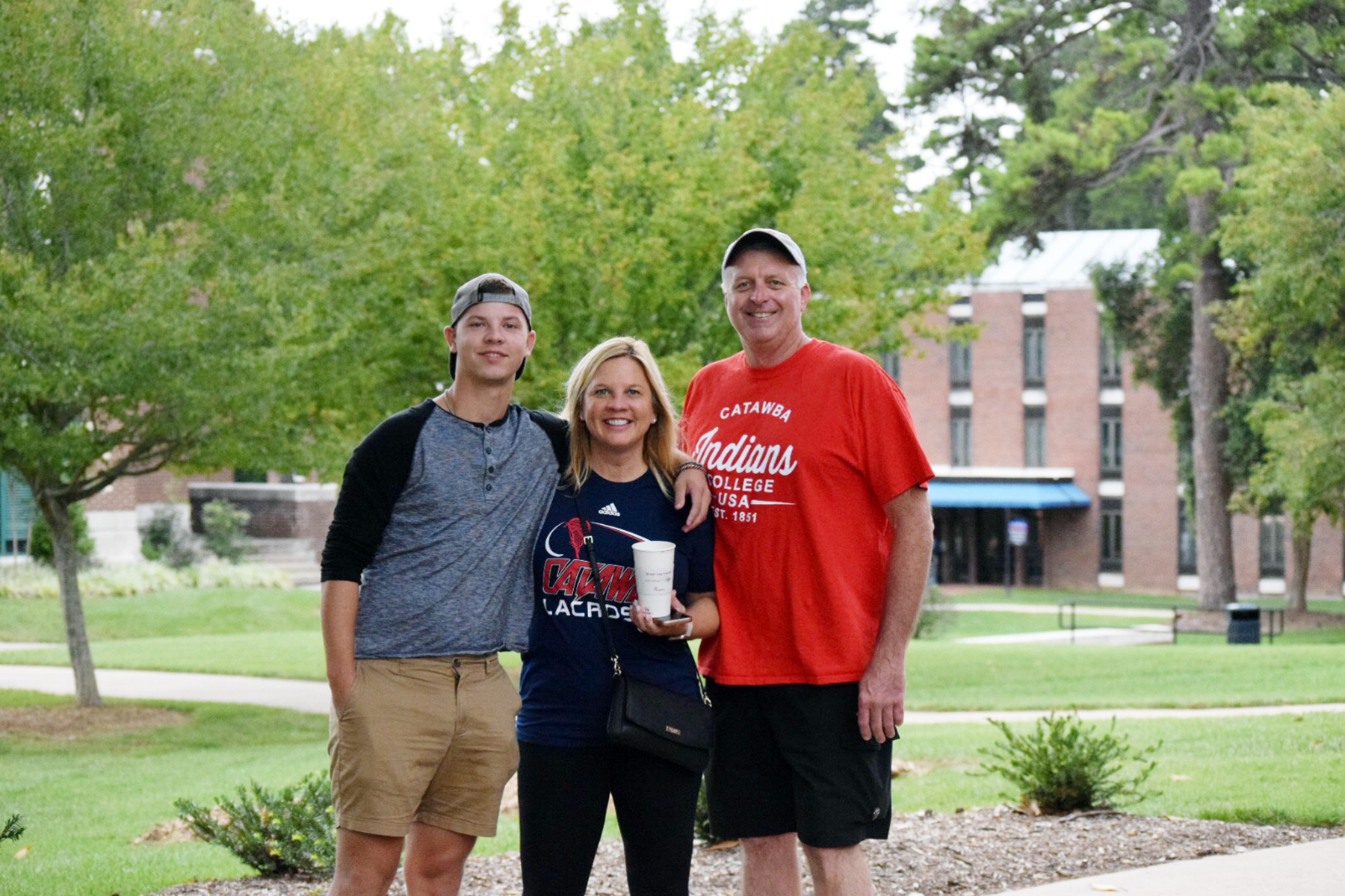 Family with student and parents