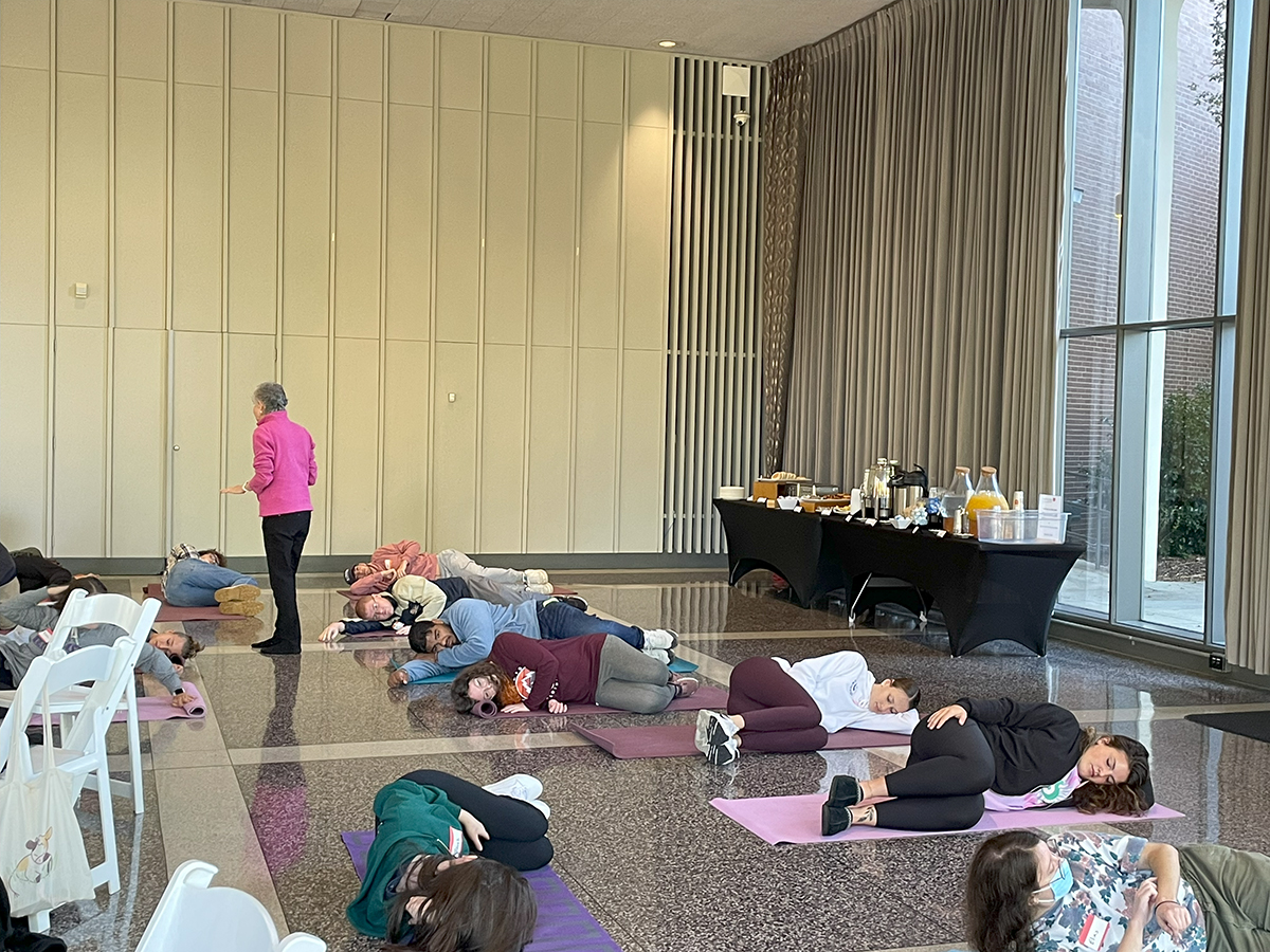 Workshop with Mary DeBono, a Feldenkrais practitioner