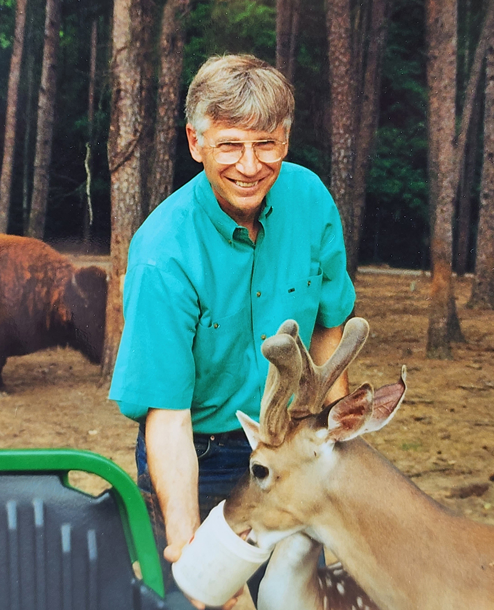 Tom Smith with animals