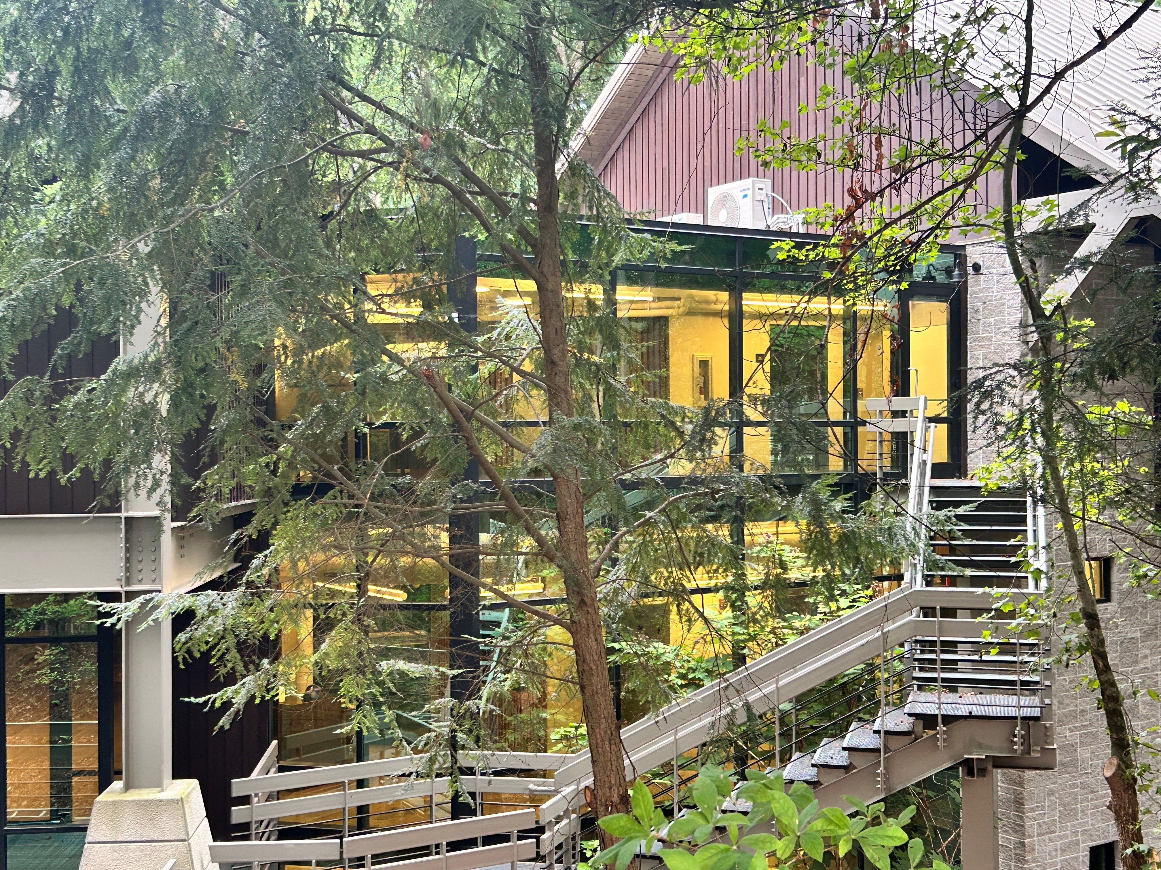 Exterior of the Center for the Environment facing campus