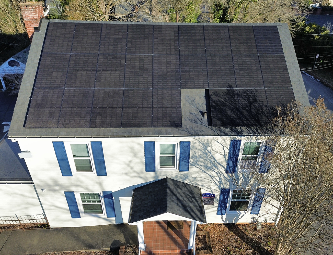 Catawba Hall with Solar Panels