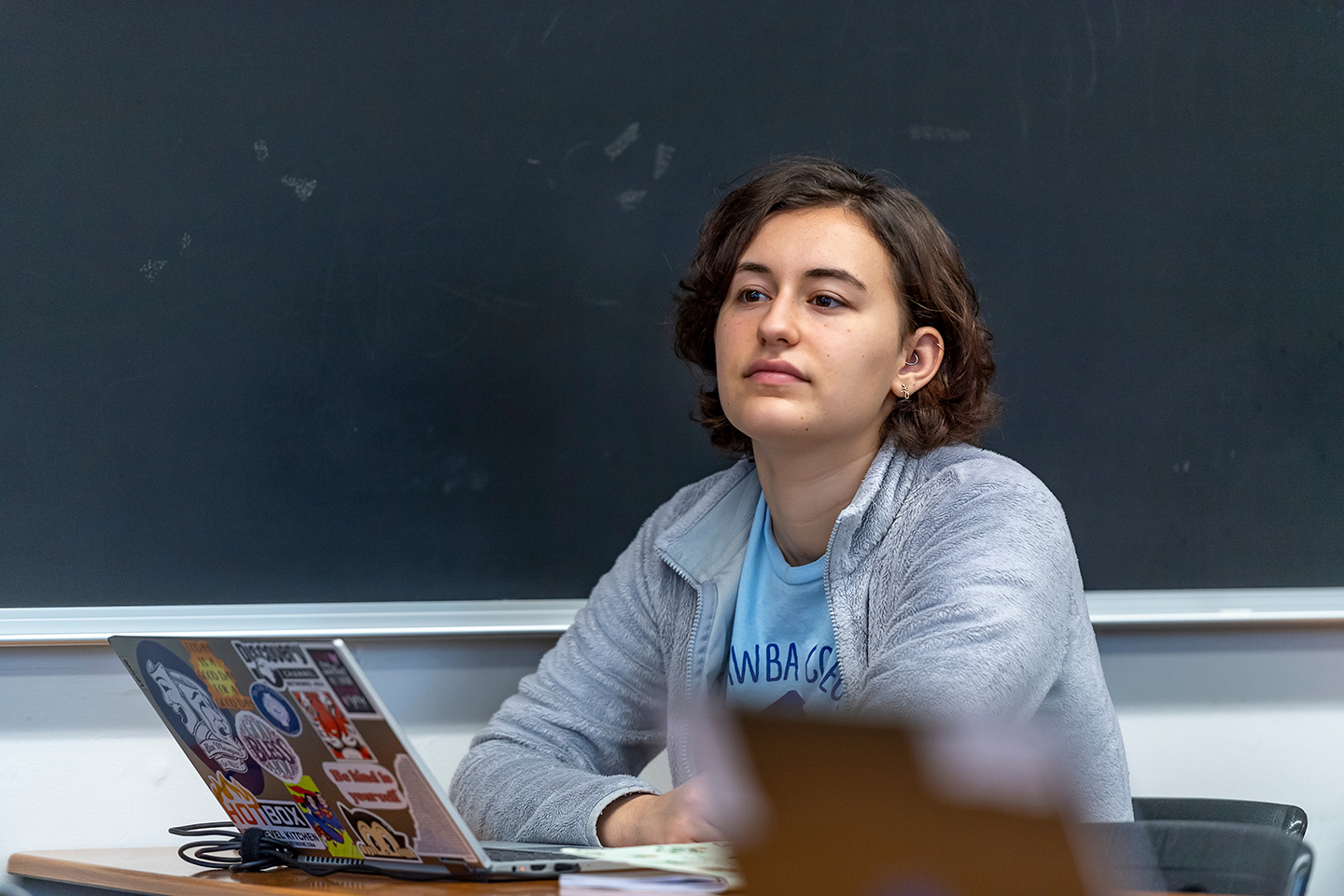 Female Student in class