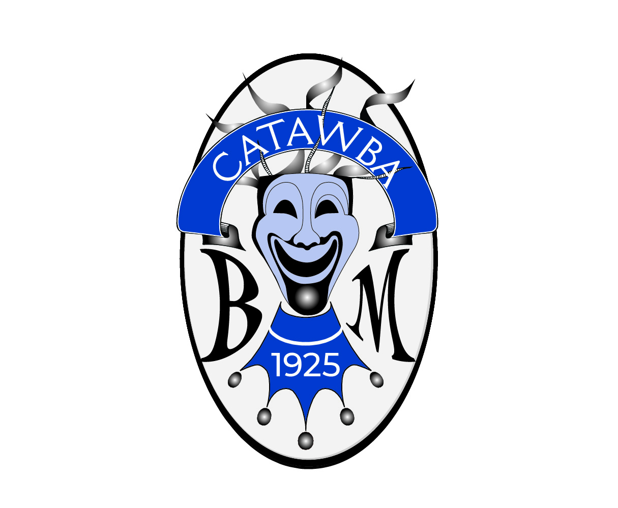 logo for the Catawba Blue Masque