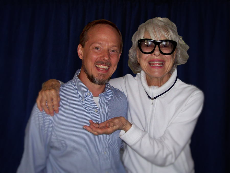 David Messick '84 with Carol Channing
