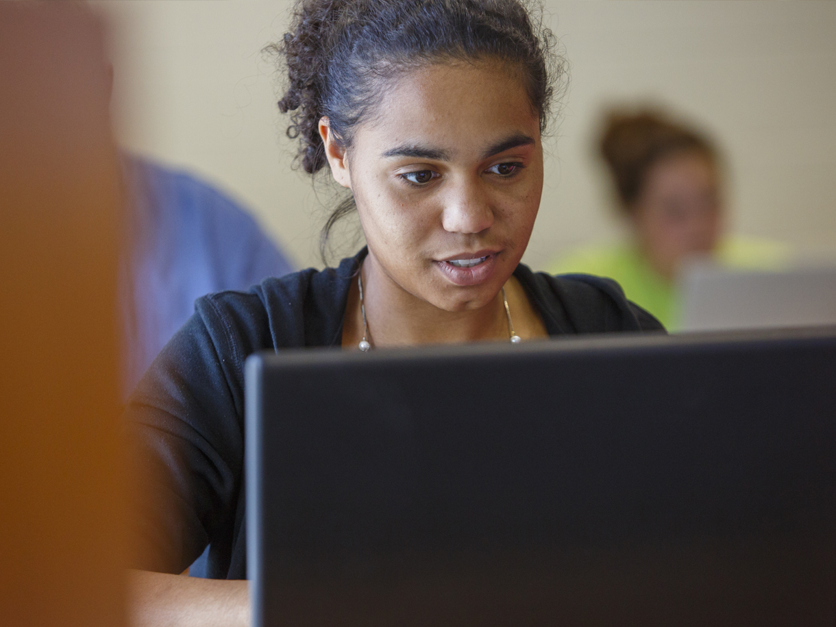 Catawba Student in Class