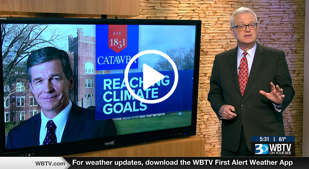 WBTV Video of Catawba College Carbon Neutrality Announcement