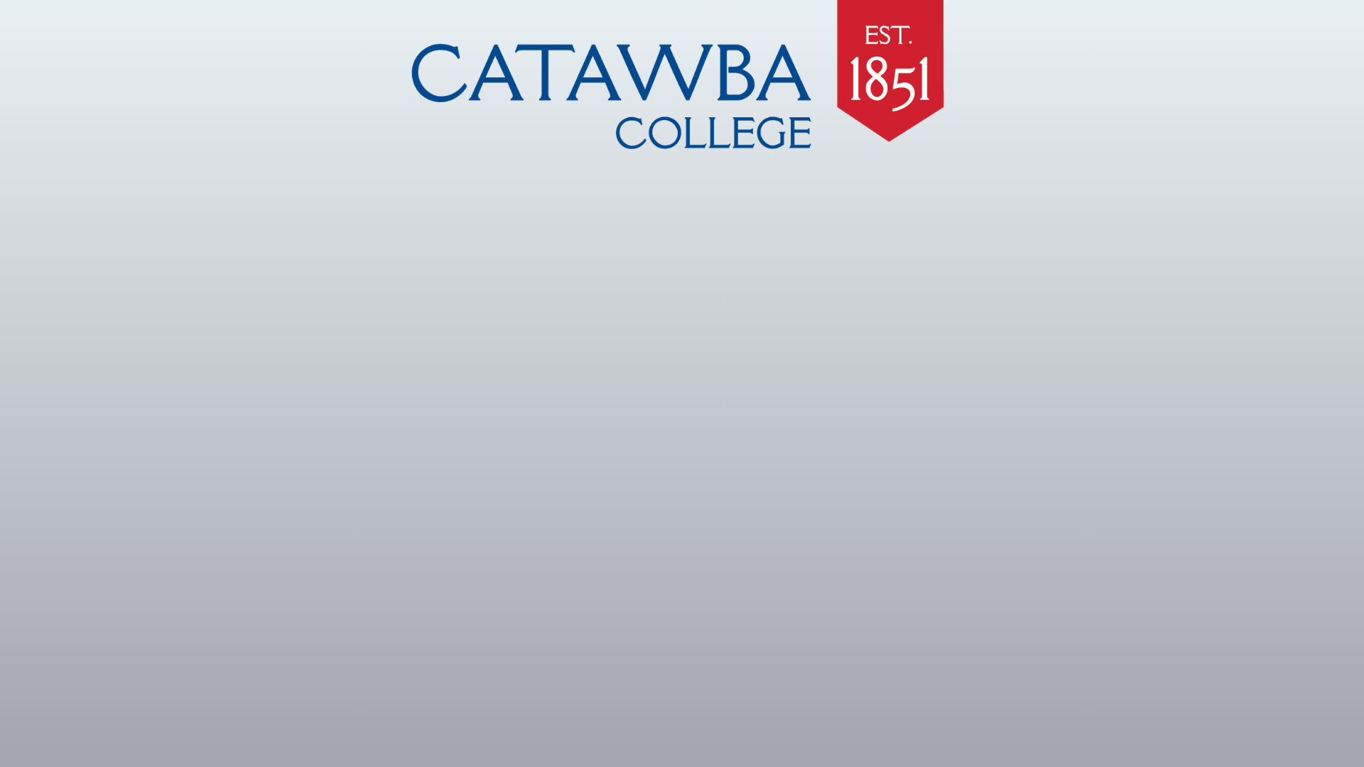 Catawba College w_ Ribbon - Gray