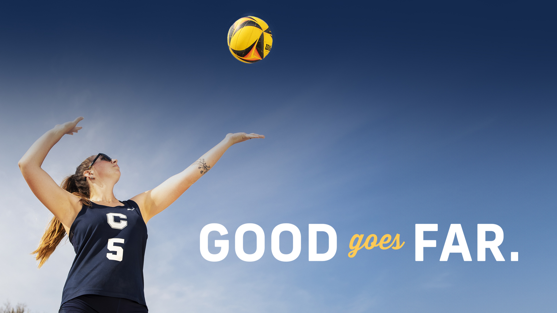 Beach Volleyball Athlete - Good Goes Far at Catawba College -