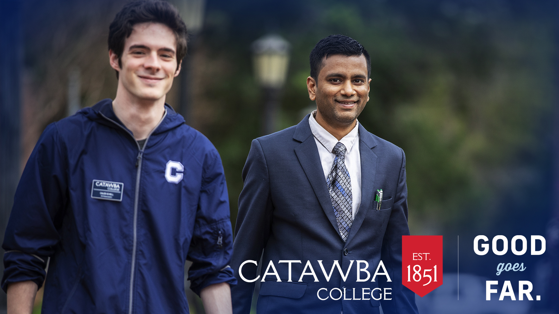 Students Walking - Good Goes Far at Catawba College -
