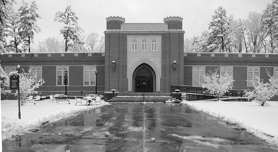 Catawba College Library - Black and White Photo
