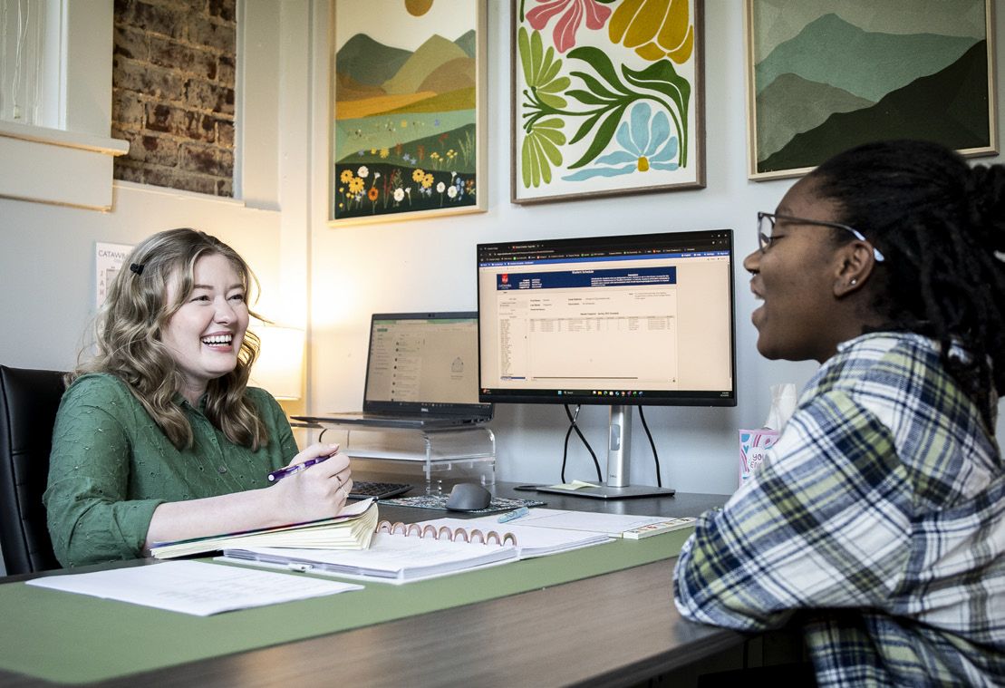 Student working with Success Coach